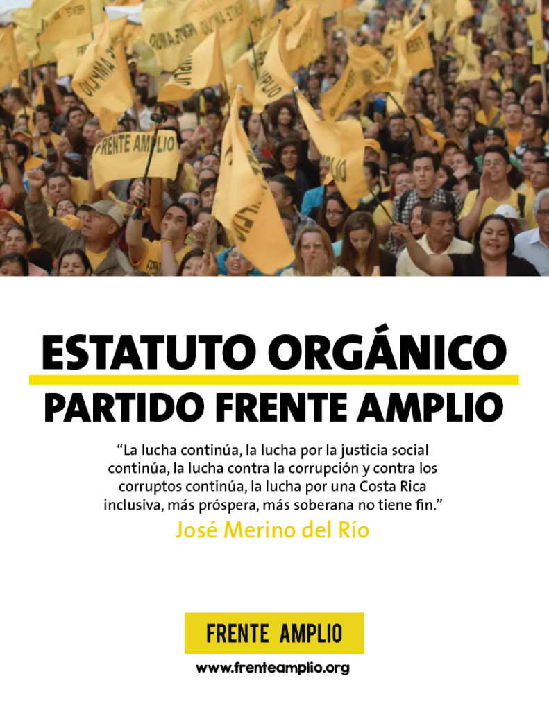 Estatuto Organico Partido Frente Amplio Frente Amplio